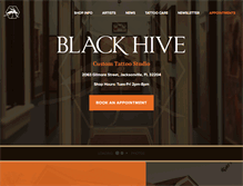 Tablet Screenshot of blackhivetattoo.com